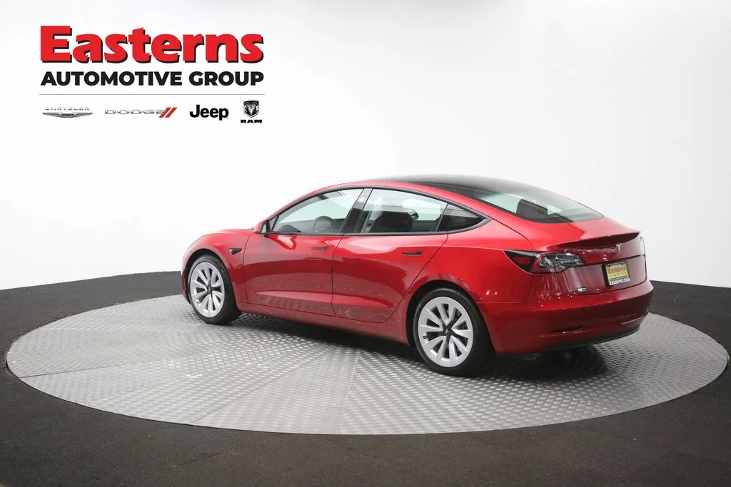 Used 2021 Red Tesla Standard Range Plus image 56