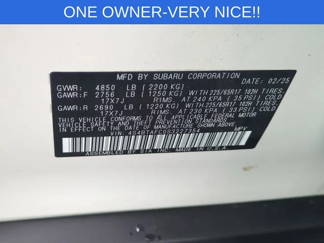 Used 2025 White Subaru Premium image 39