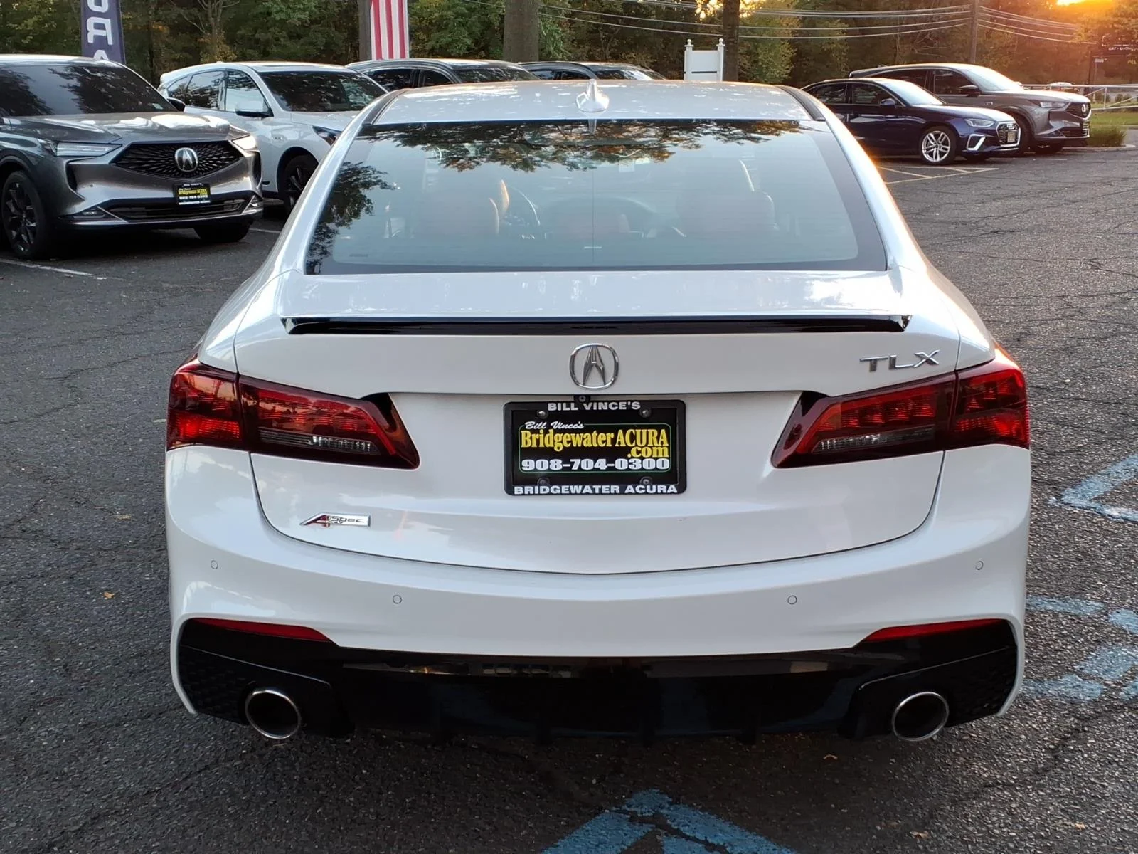 Used 2019 Platinum White Pearl Acura A-Spec Red image 5