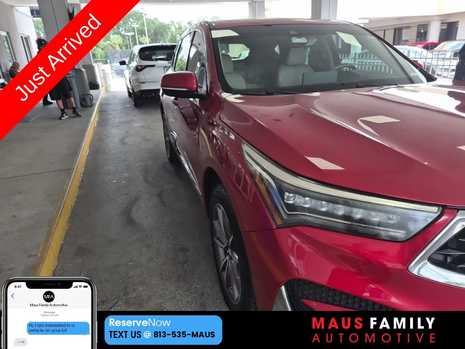 Used 2021 Performance Red Pearl Acura Technology Package image 1