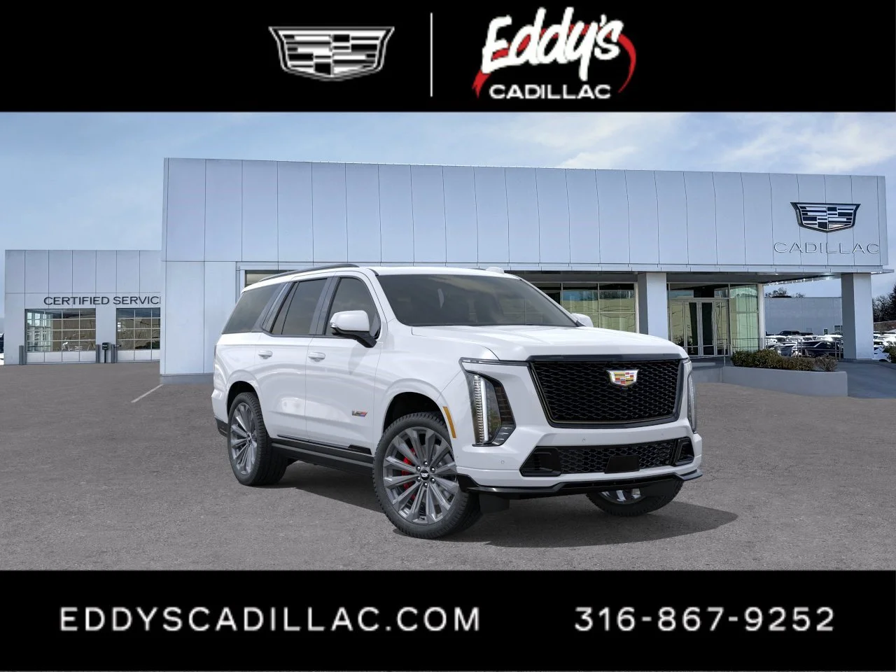 New 2027 Vibrant White Tricoat Cadillac AWD V-Series image 1