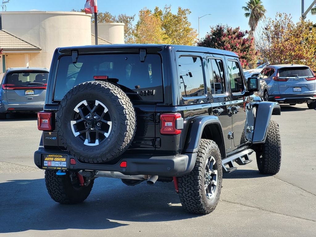 Used 2024 Black Jeep Rubicon 4xe image 4