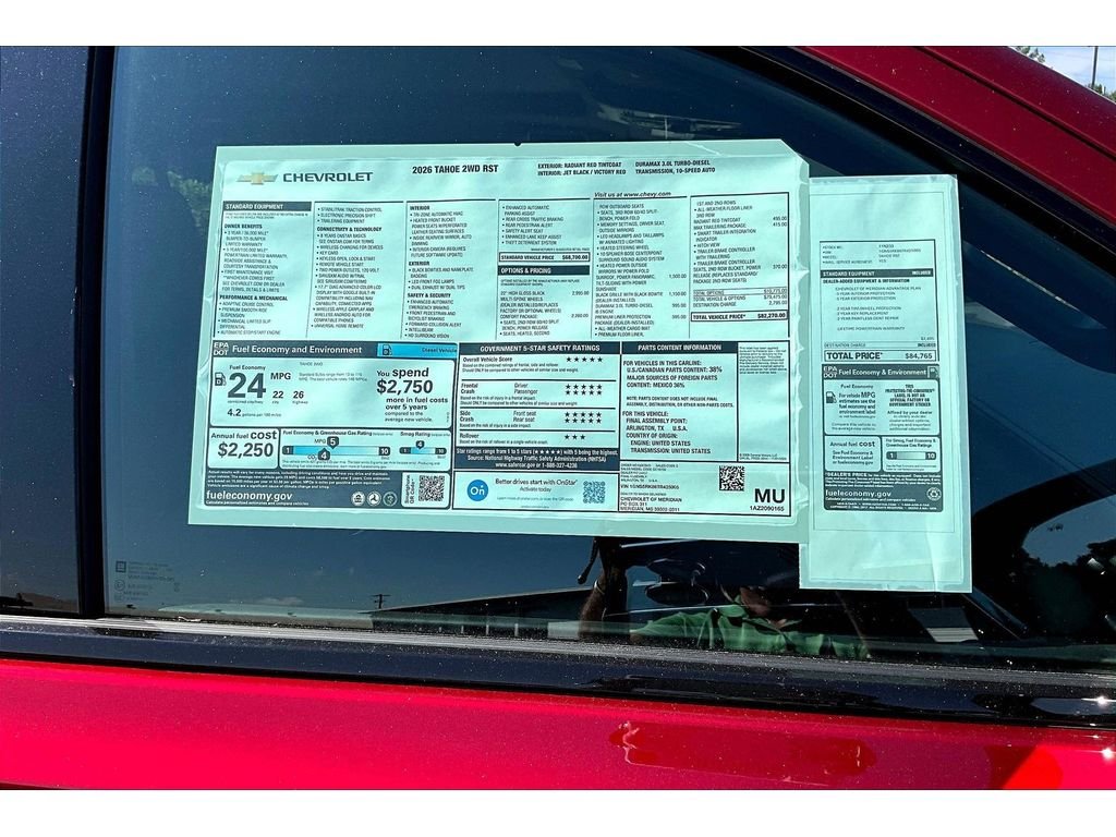 New 2026 Radiant Red Tintcoat Chevrolet RST image 11