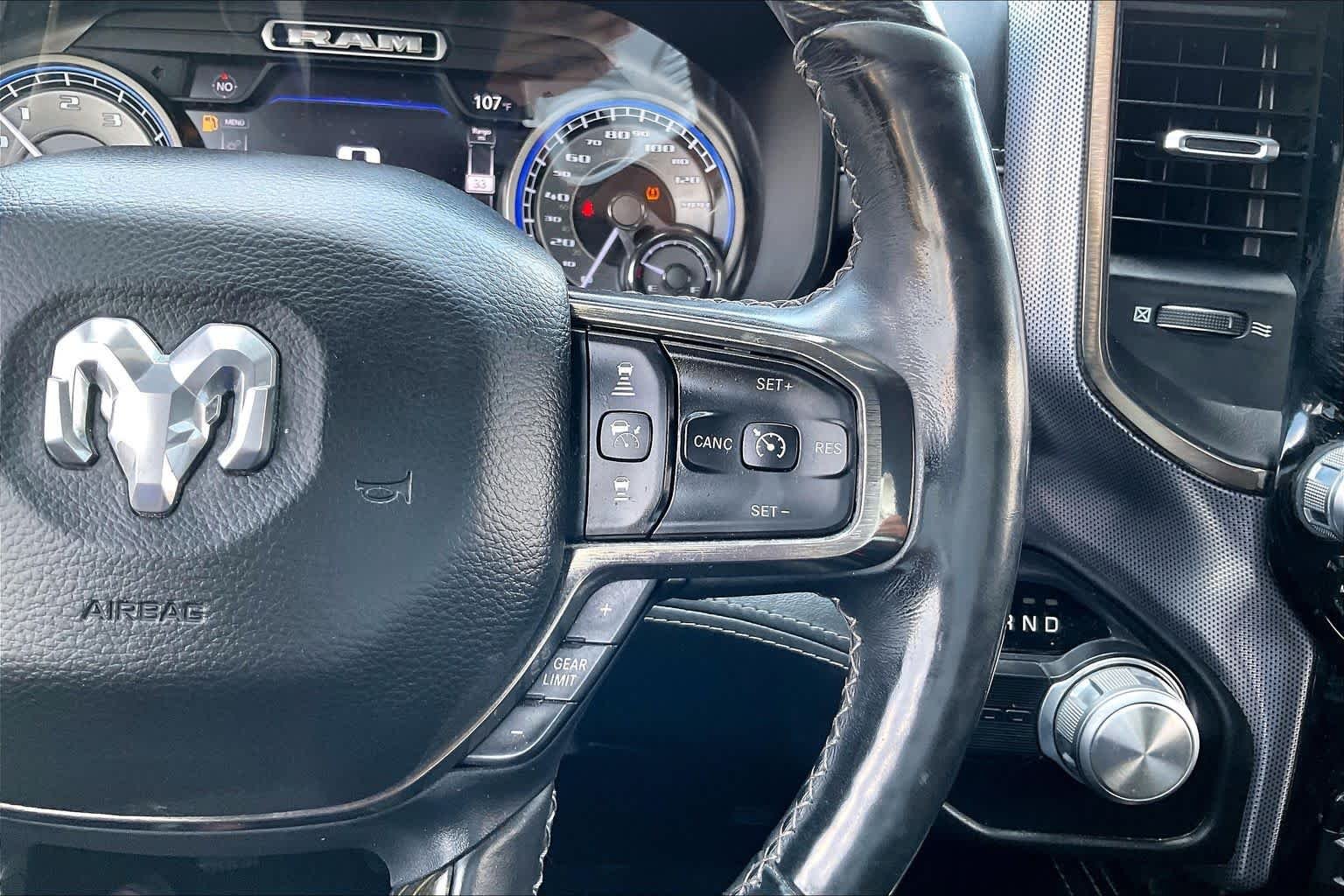 Used 2019 Ivory White Tri-Coat Pearlcoat Ram Limited image 23
