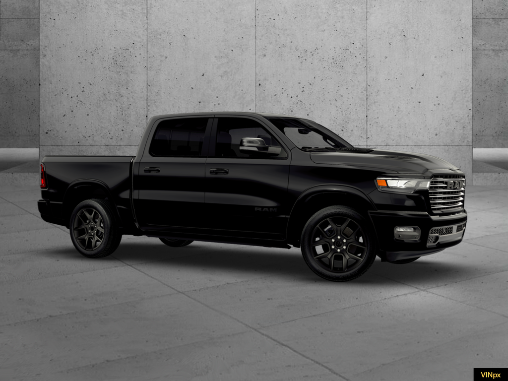 New 2026 Diamond Black Crystal Pearl-Coat Exterior Paint RAM Laramie image 9