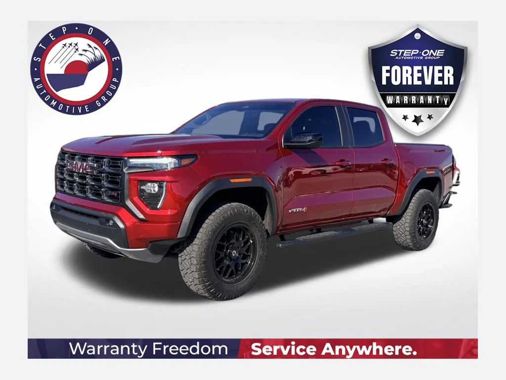 Used 2025 Red GMC AT4 image 1