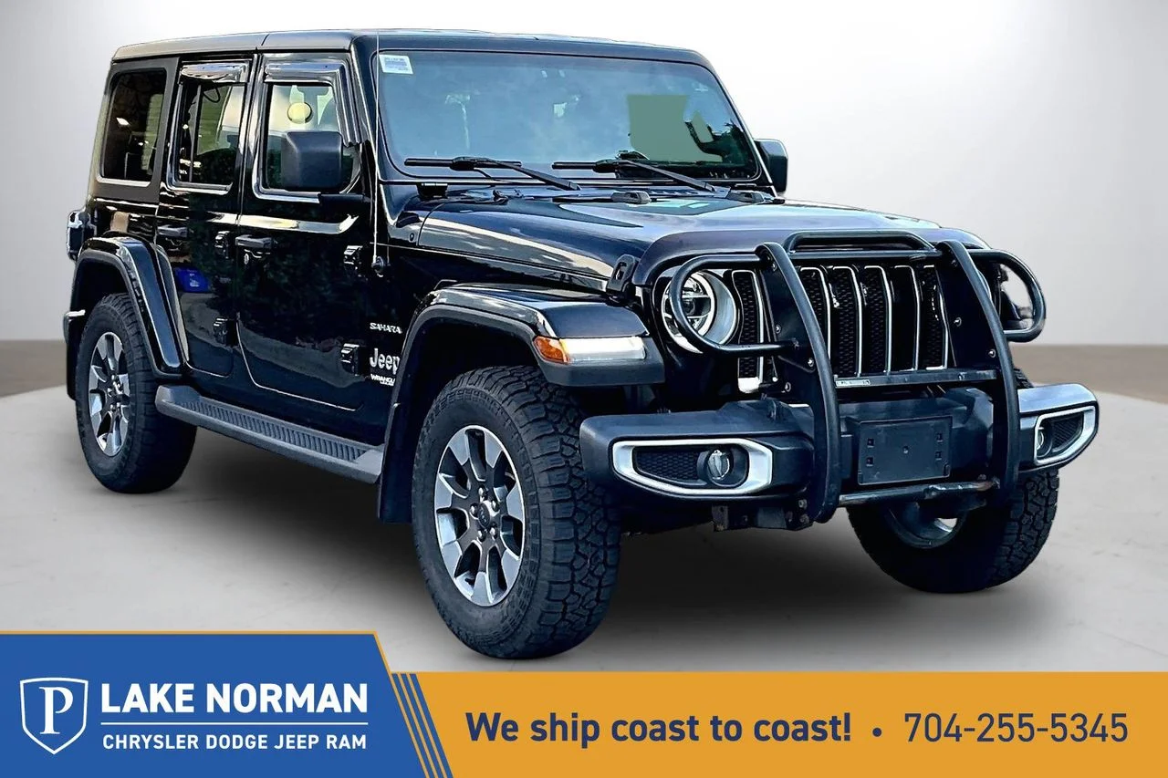 Used 2021 Black Jeep Sahara image 1
