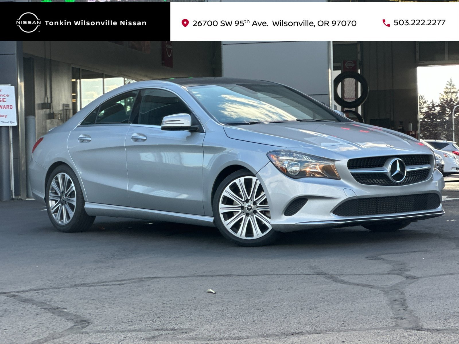 Used 2018 Silver Mercedes-Benz CLA 250 image 1