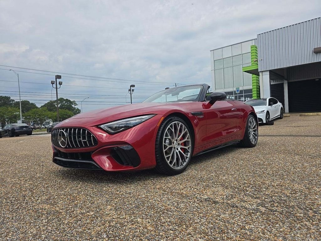 Certified Used 2022 Red Mercedes-AMG SL 55 AMG® image 1