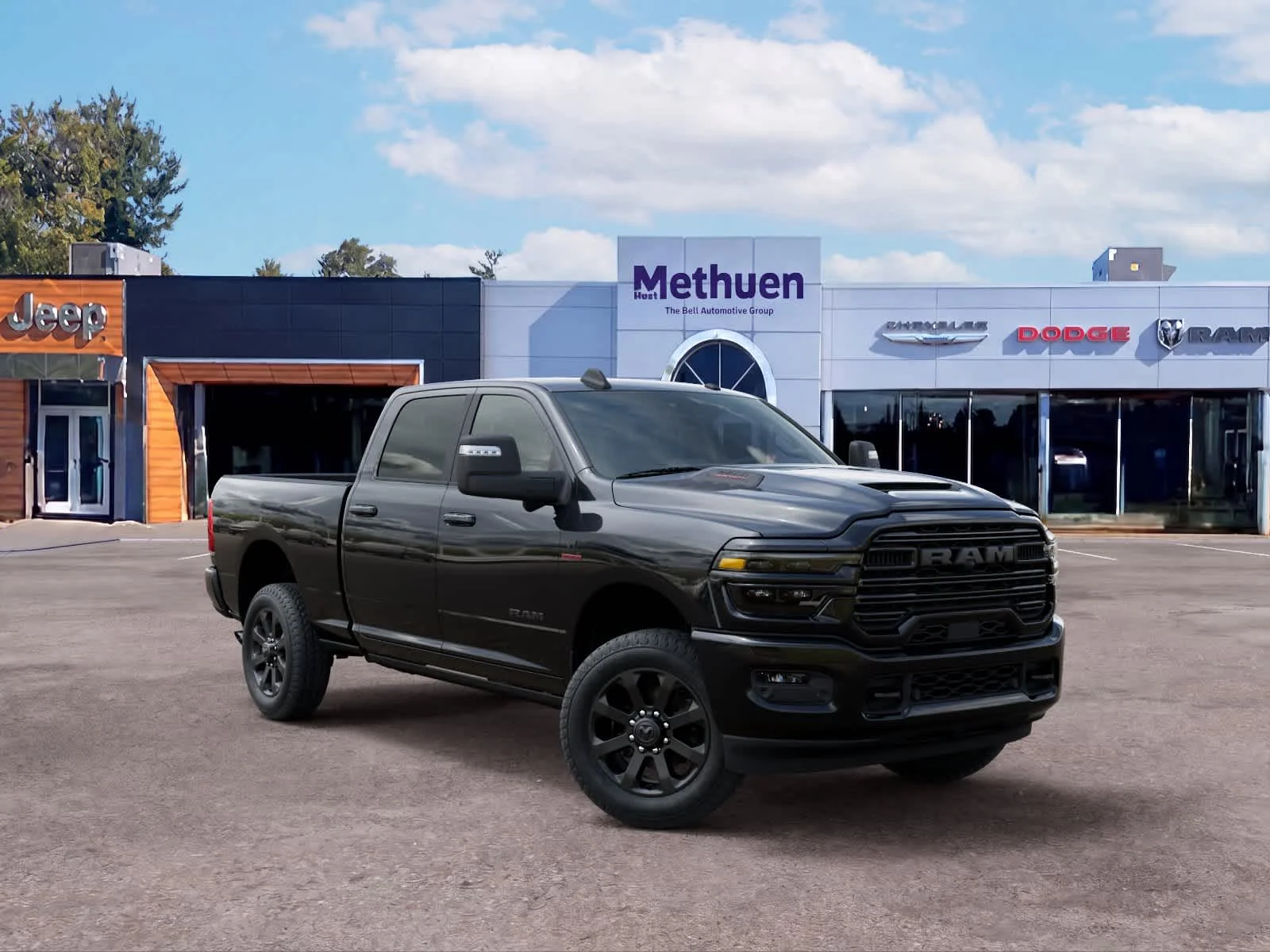 New 2027 Diamond Black Crystal Pearlcoat Ram Laramie image 5