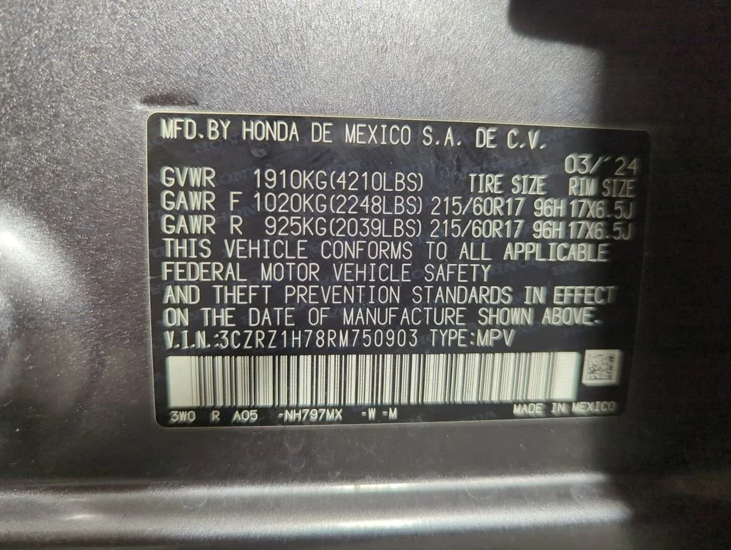 Certified Used 2024 Modern Steel Metallic Honda 5DR 2WD EX-L image 57