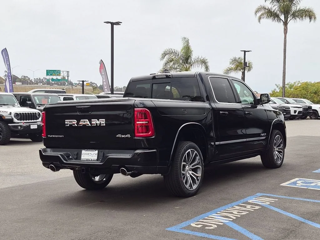 New 2026 Diamond Black Crystal Pearl-Coat Exterior Paint RAM Tungsten image 5