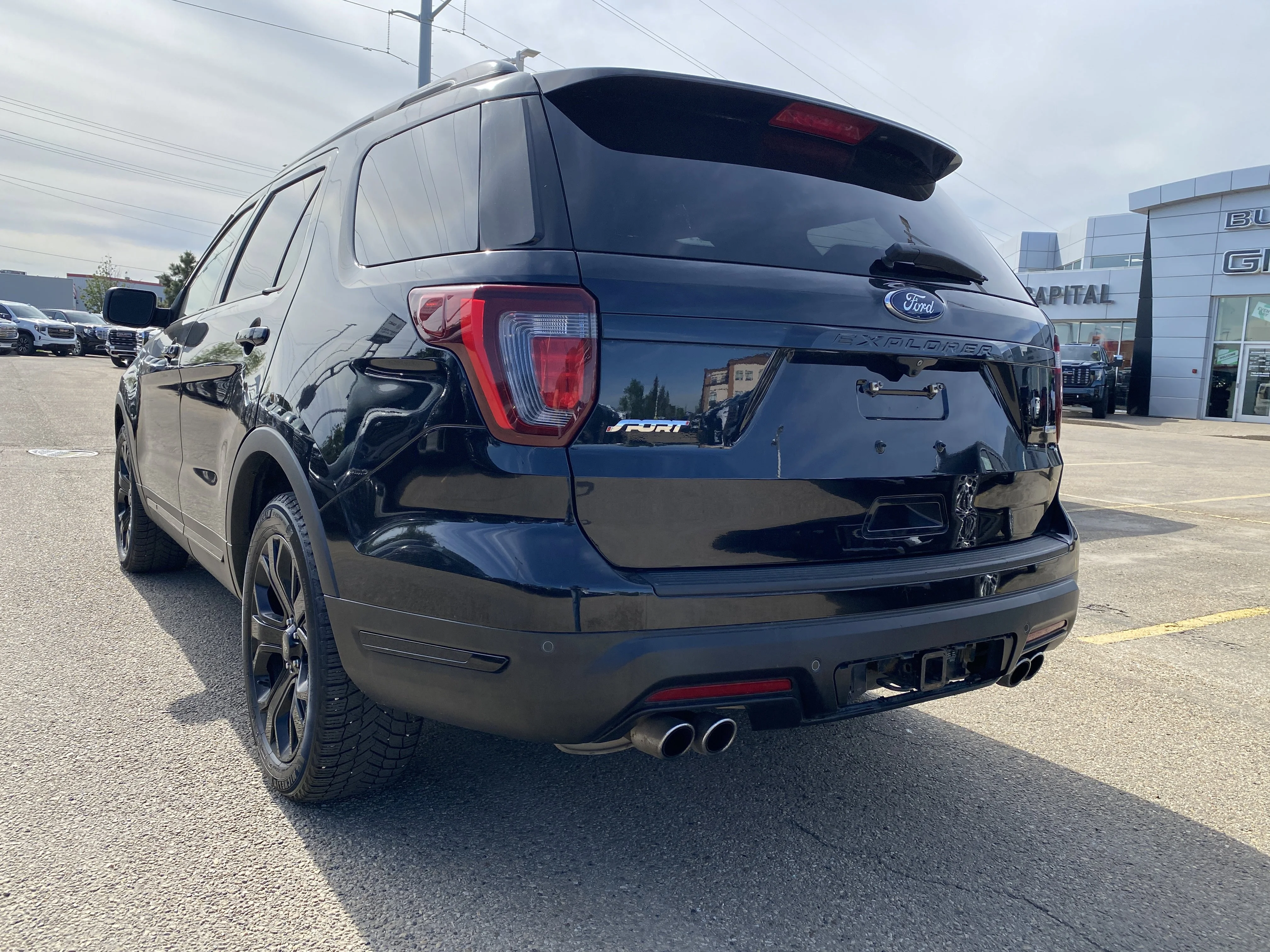 Used 2019 Black Ford Sport 4WD * SUNROOF * NAVIGATION * AMBIENT LIGHTING * image 3