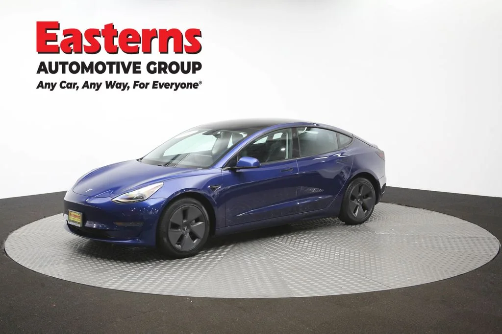 Used 2021 Blue Tesla Standard Range Plus image 51