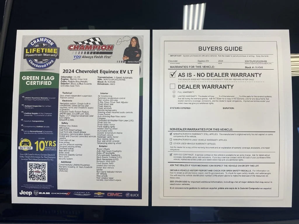 Certified Used 2024 Riptide Blue Metallic Chevrolet 2LT image 43