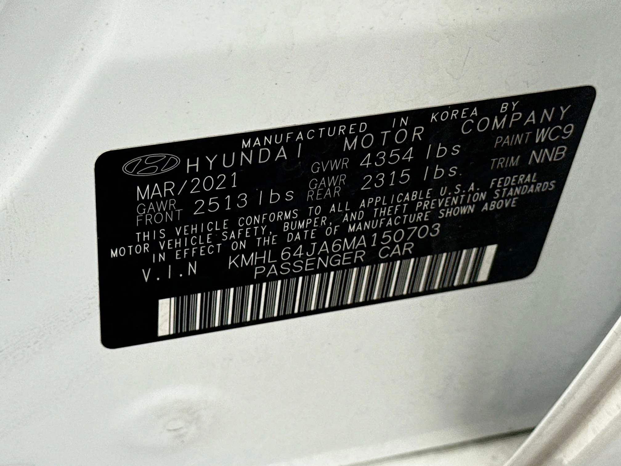Used 2021 Quartz White Hyundai SEL image 42