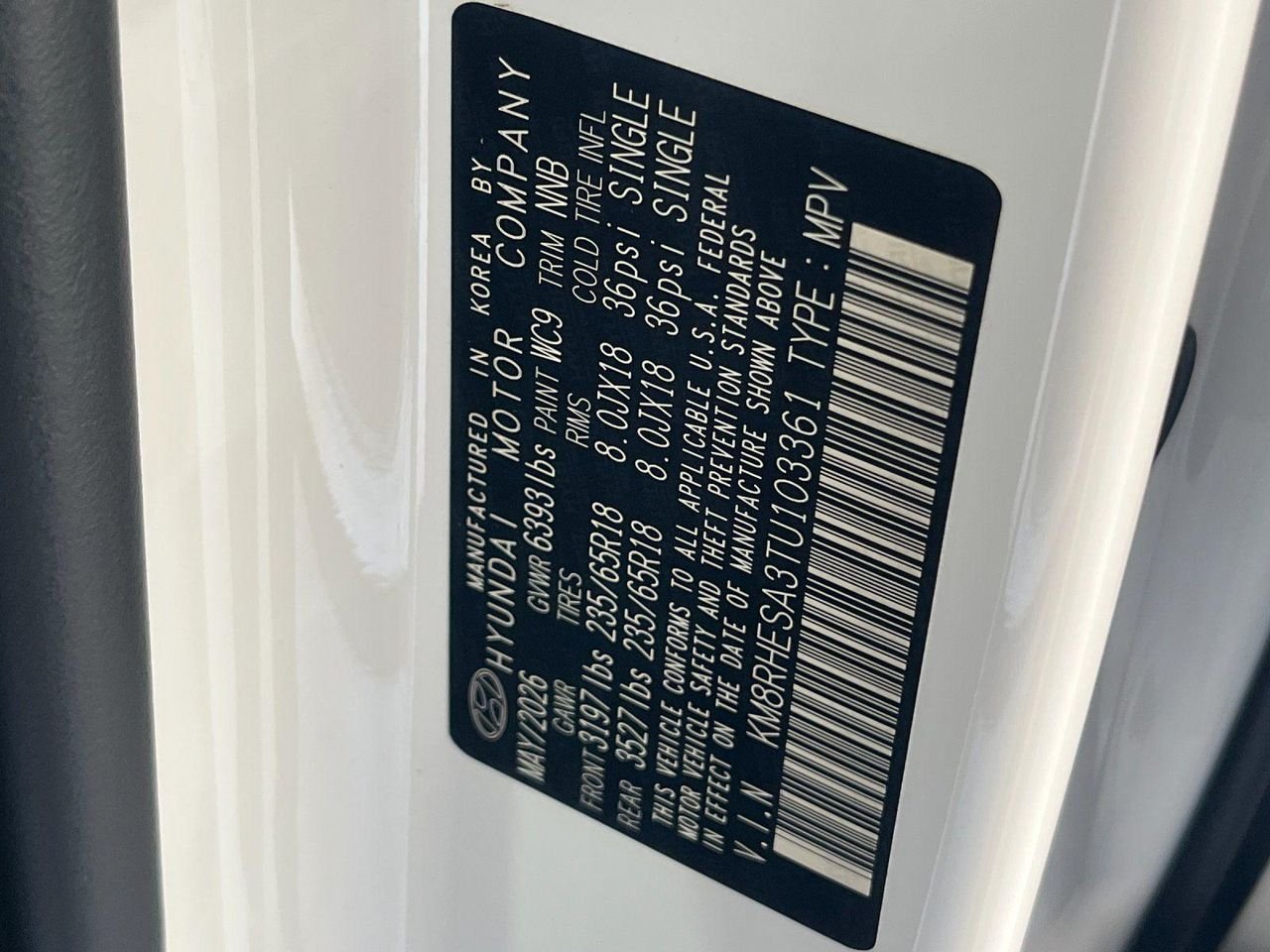 New 2026 White Hyundai SEL Premium 7P image 26