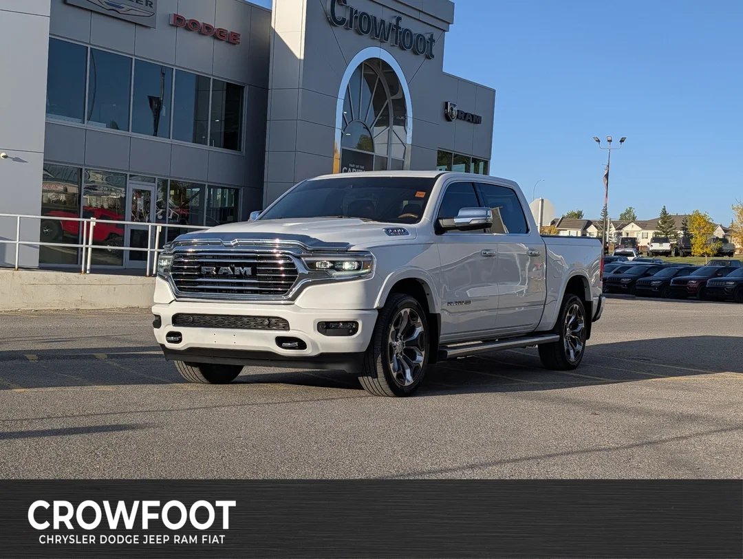 Used 2022 White RAM Limited Longhorn - - 4x4 - 5.7L HEMI V8 eTorque - Premium Leather - Backup Camera & More! - image 1