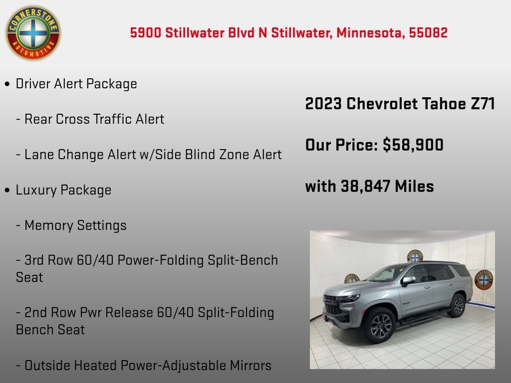 Used 2023 Sterling Gray Metallic Chevrolet Z71 image 10