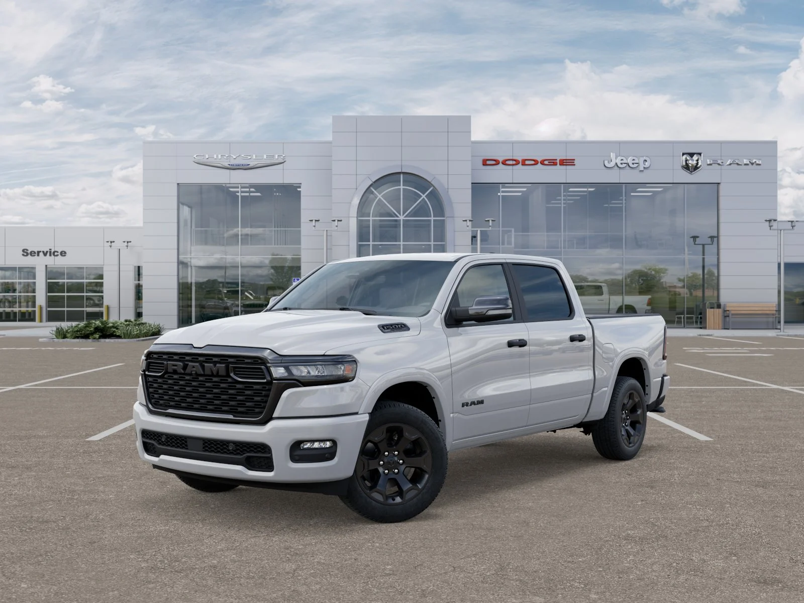 New 2025 Bright White Clear-Coat Exterior Paint RAM Big Horn/Lone Star image 28