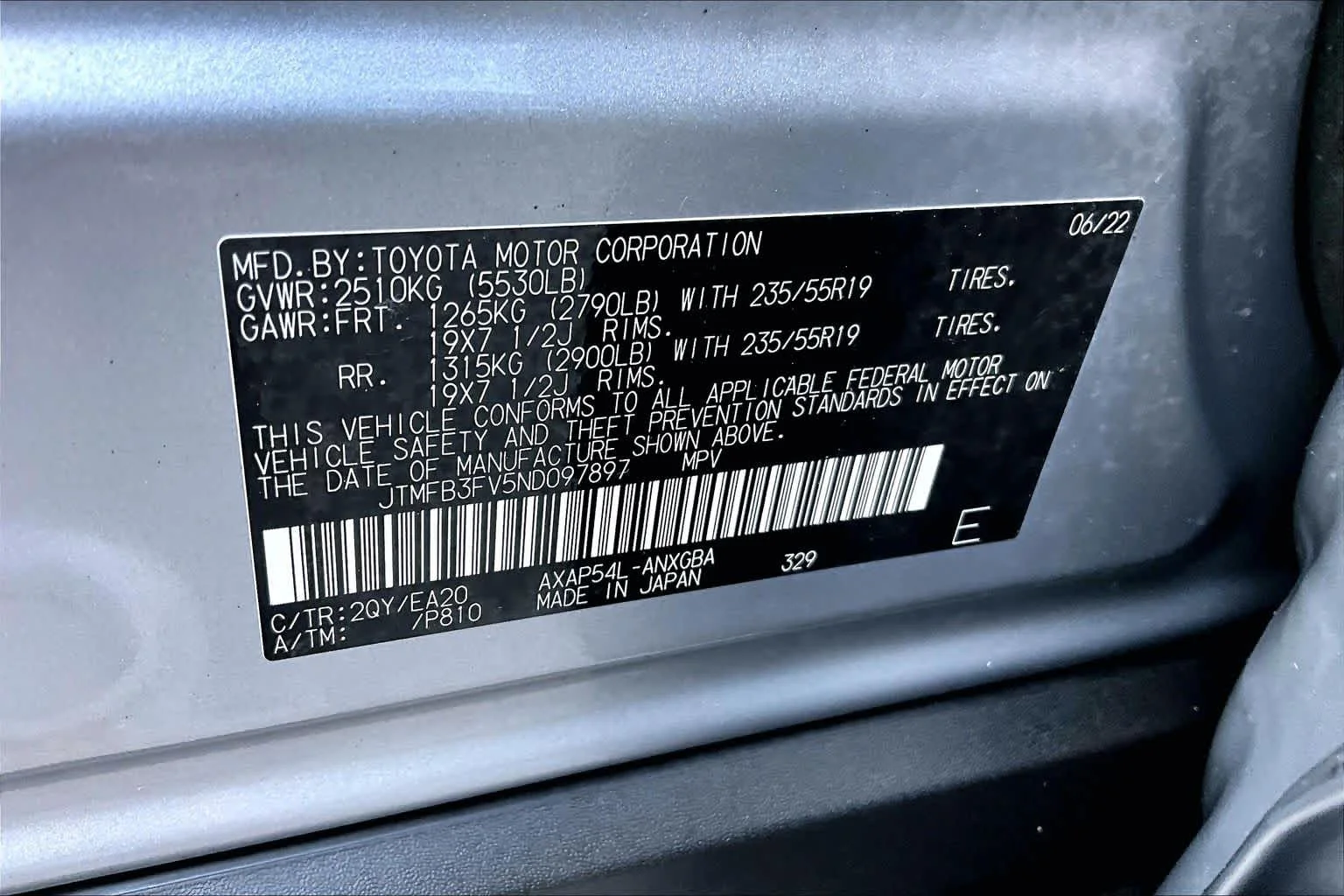 Certified Used 2022 Silver Sky Metallic/Midnight Black Metallic Toyota XSE image 34