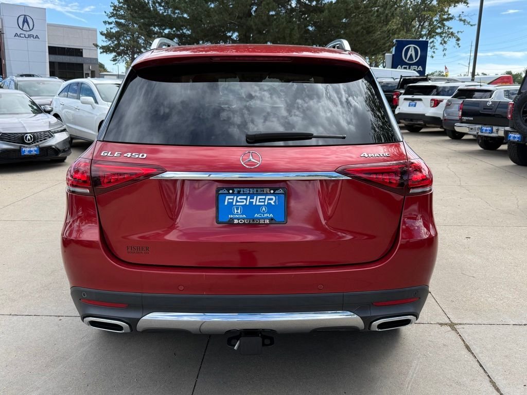 Used 2020 designo Cardinal Red Metallic Mercedes-Benz GLE 450 image 5