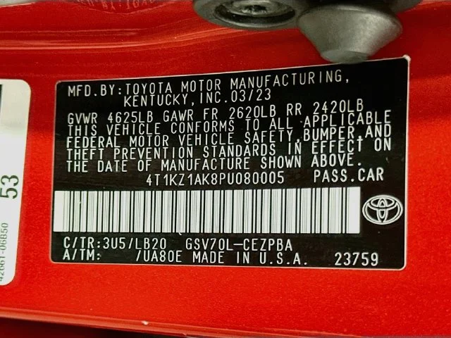 Certified Used 2023 Red Toyota XSE V6 image 27