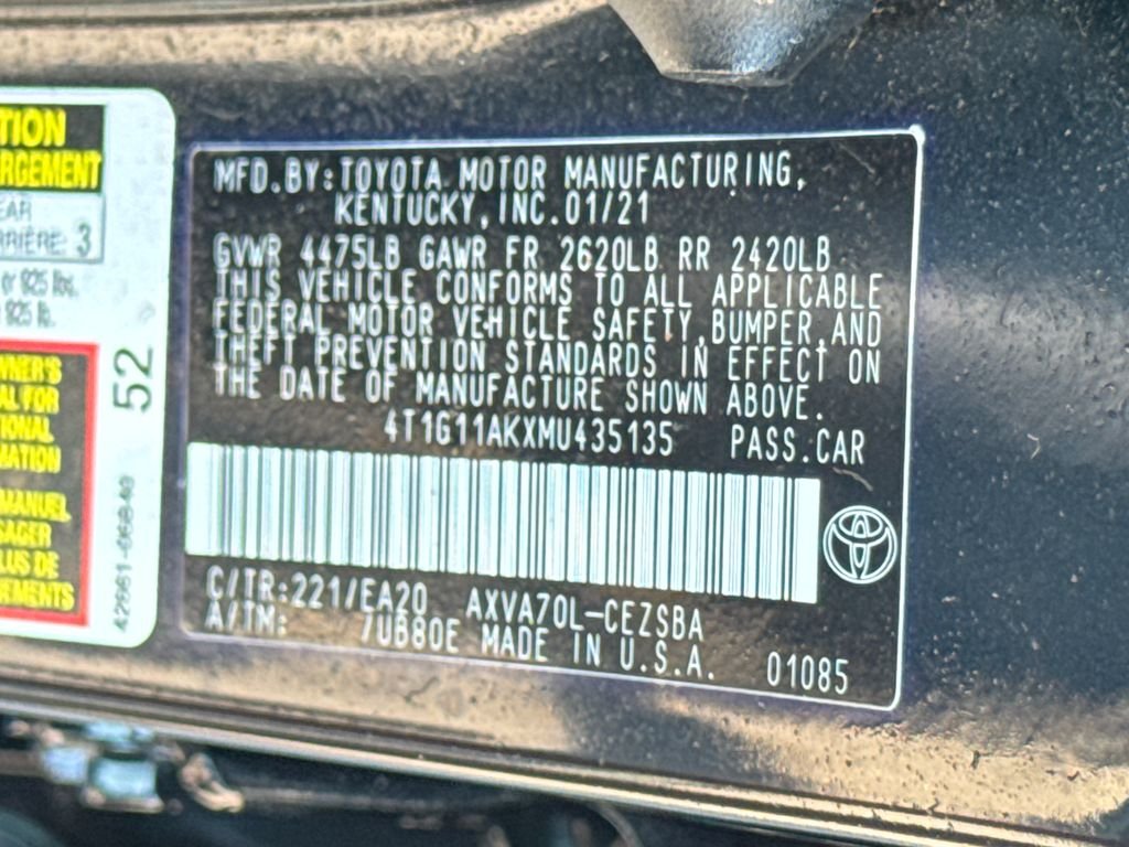Used 2021 Blue Toyota SE image 46