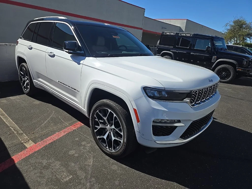 Used 2023 Bright White Clearcoat Jeep Summit Reserve image 1