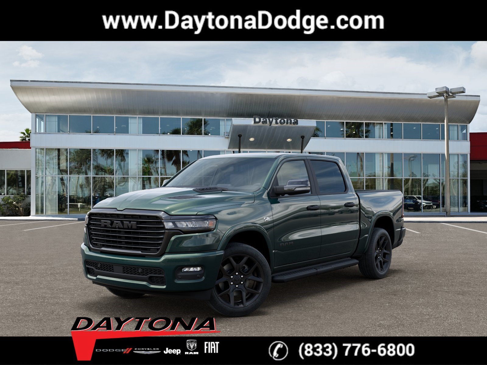 New 2026 Serrano Green Metallic RAM Laramie image 1