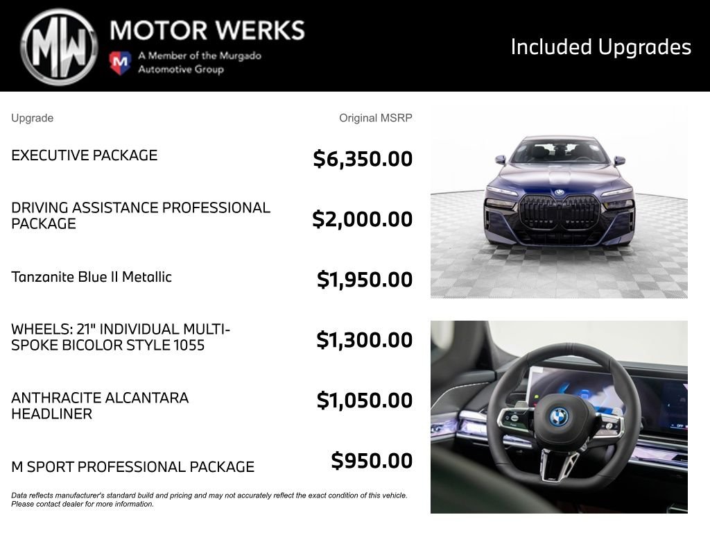 New 2026 Tanzanite Blue II Metallic BMW 750e xDrive image 4