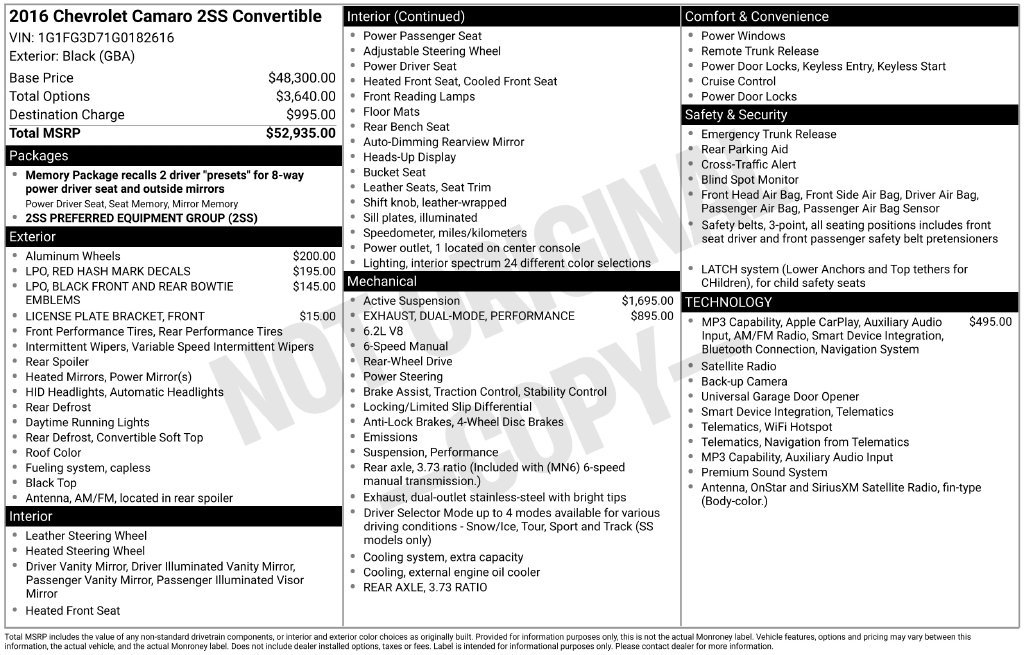 Used 2016 Black Chevrolet SS image 2