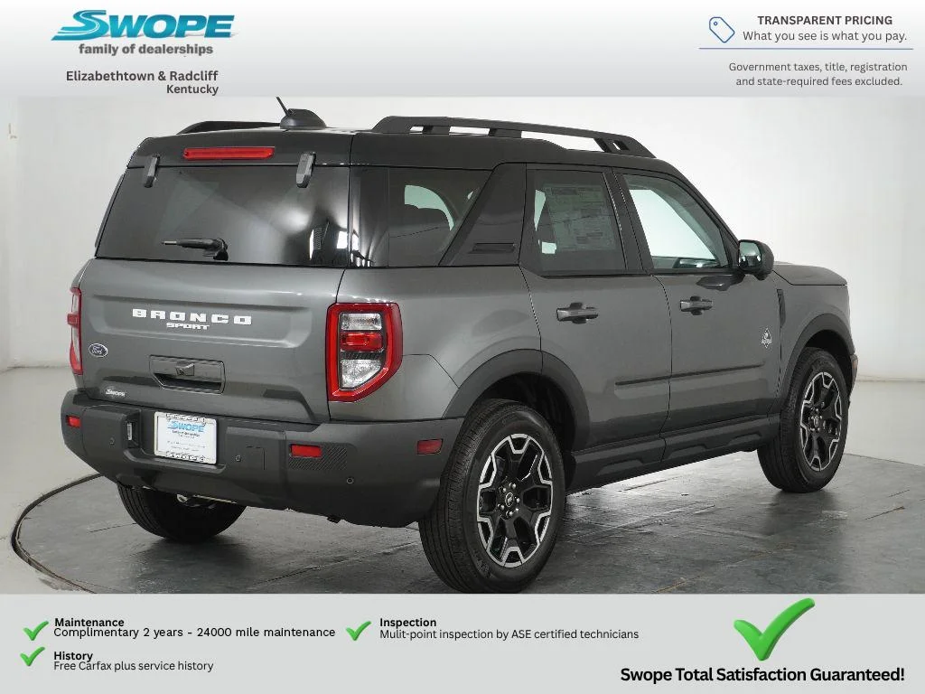 New 2025 Carbonized Gray Metallic Ford Outer Banks® image 4
