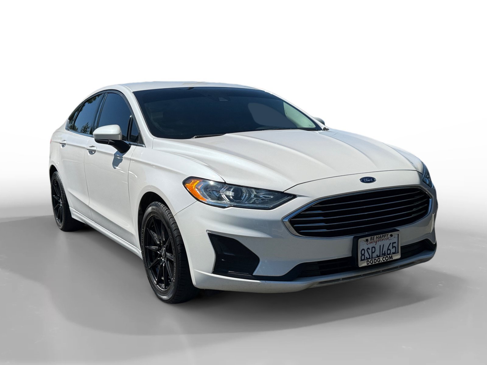 Used 2020 White Platinum Clearcoat Metallic Ford SE image 7