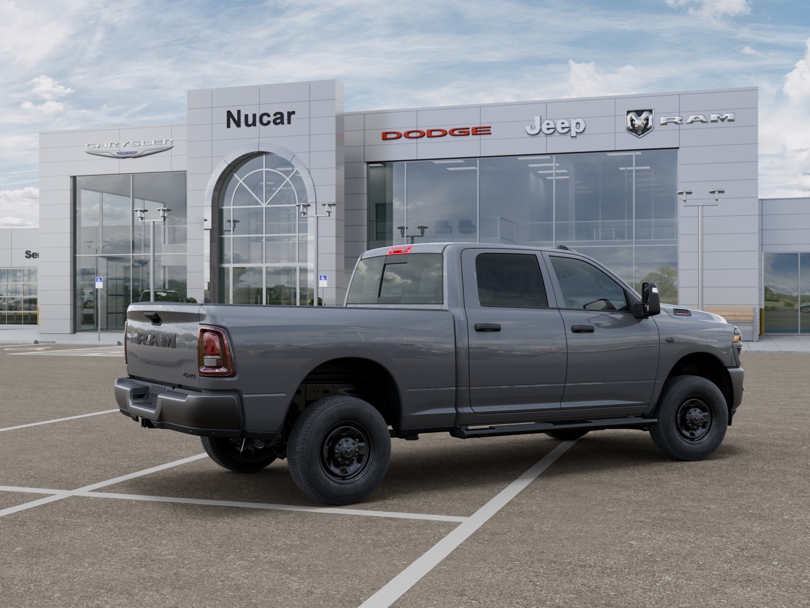 New 2027 Ceramic Gray Clear-Coat Exterior Paint RAM Tradesman image 5