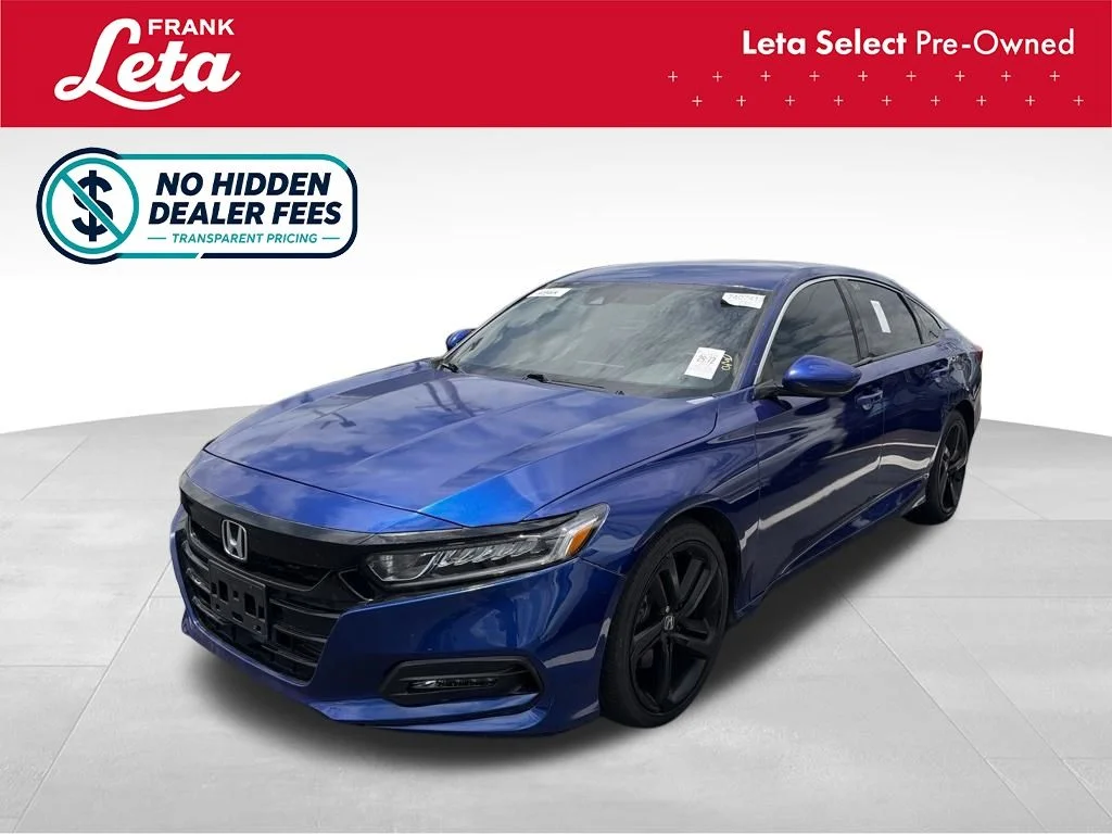 Certified Used 2019 Blue Honda Sport image 1