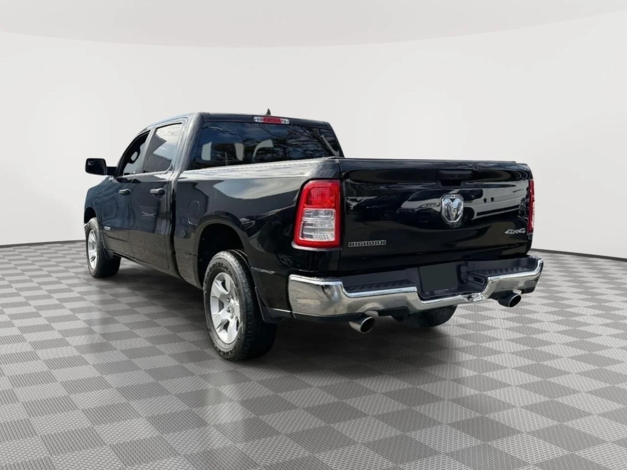 Used 2023 Diamond Black Crystal Pearlcoat RAM Big Horn Crew Cab 4x4 64