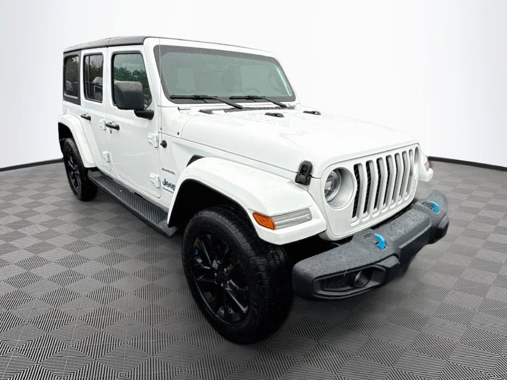 Used 2023 White Jeep Sahara 4xe image 4