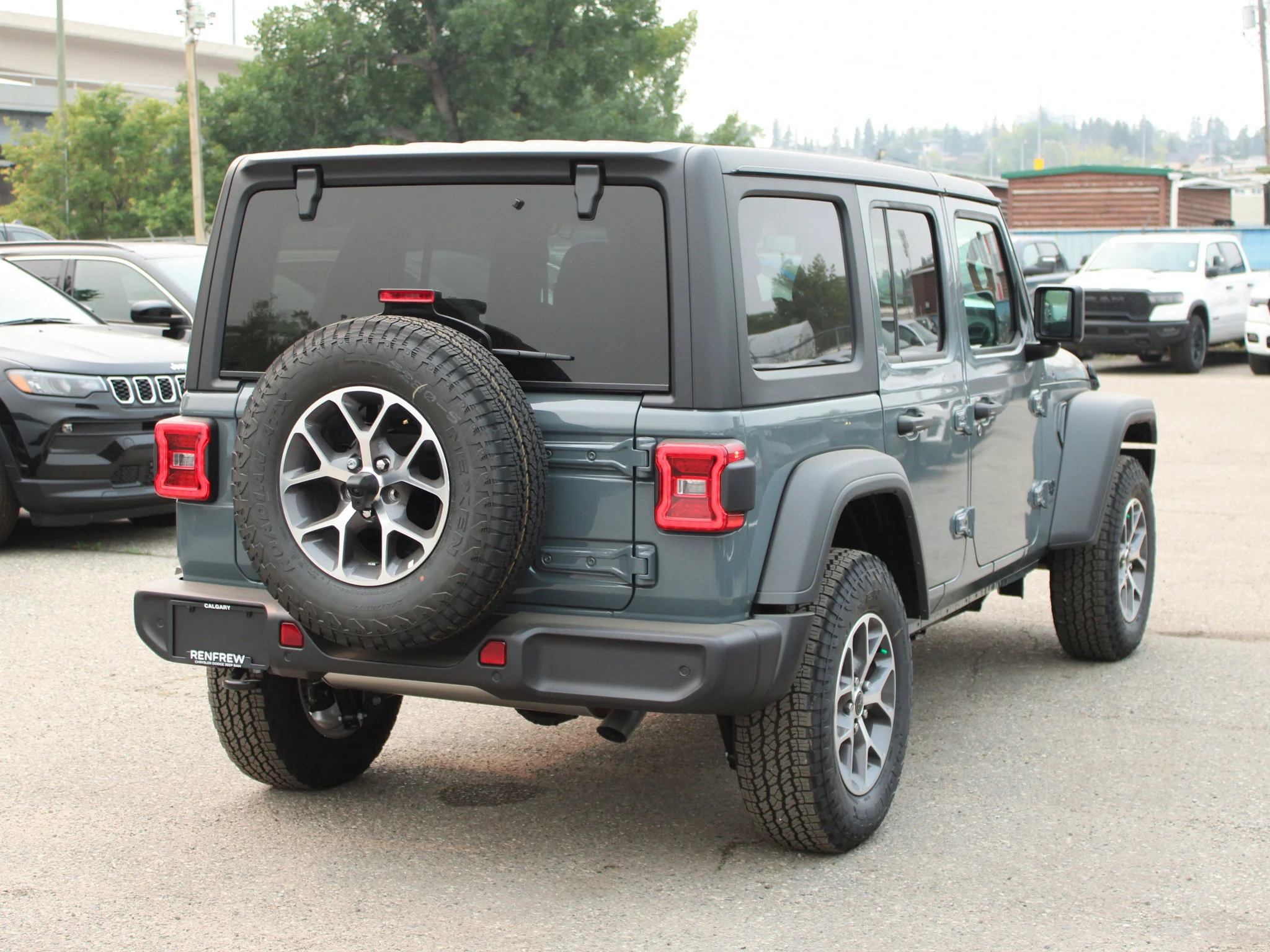 Used 2025 Dark blue Jeep Sport S* 4 Door 4x4, Remote Start, Heated Seats, Safety Group image 3