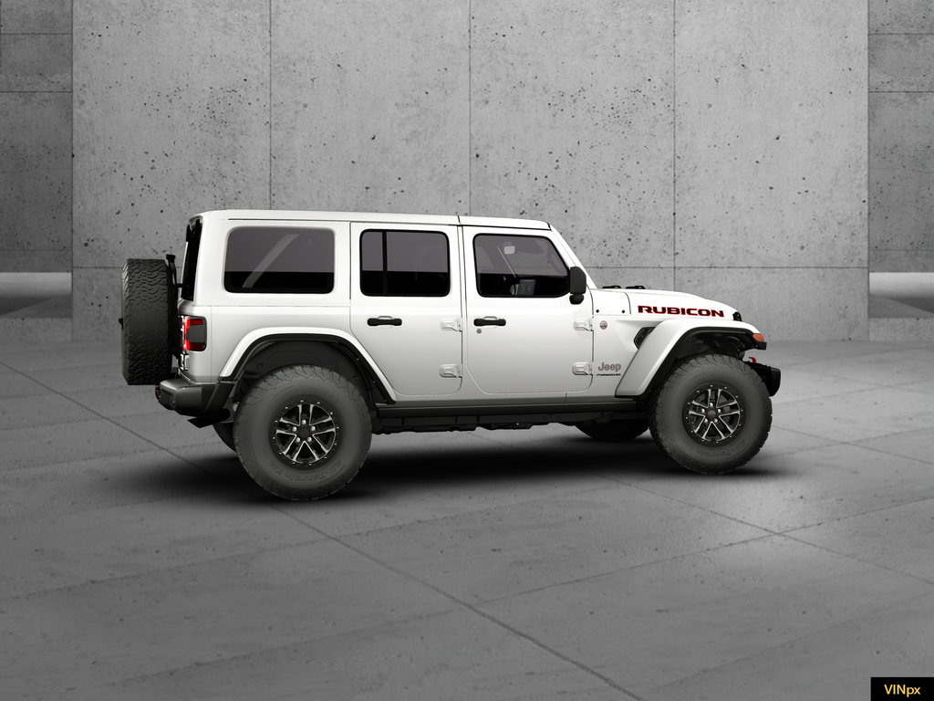 New 2026 Bright White Clear-Coat Exterior Paint Jeep Rubicon X image 14