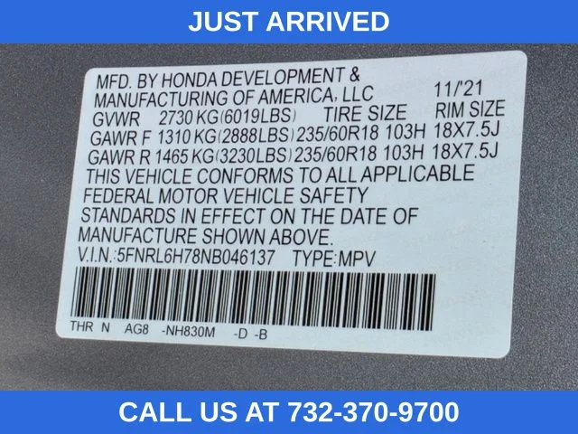 Certified Used 2022 Lunar Silver Metallic Honda EX-L image 32