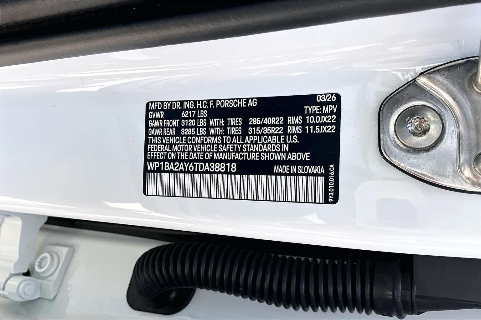New 2026 White Porsche  image 26