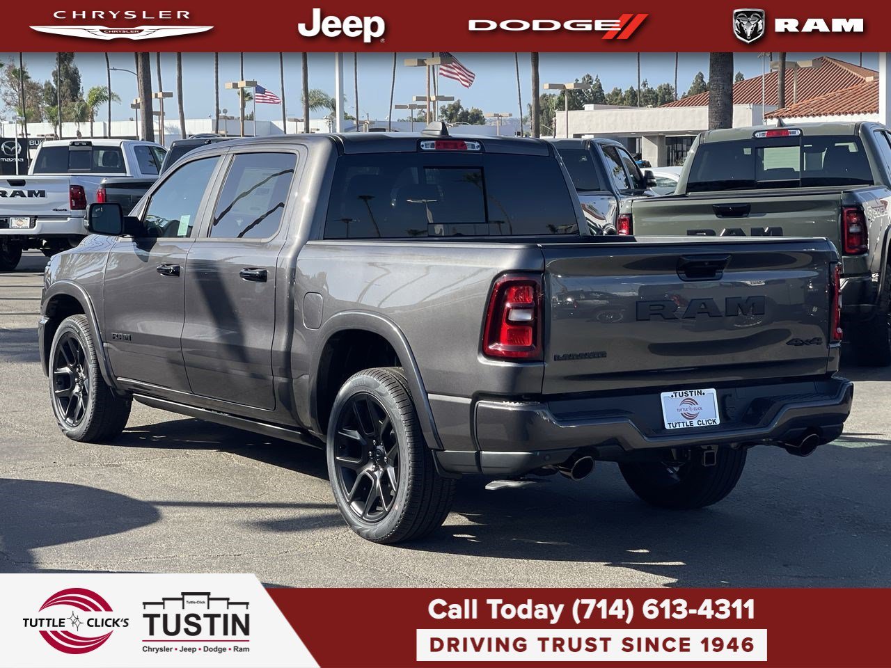New 2026 Granite Crystal Metallic Clear-Coat Exterior Paint RAM Laramie image 4
