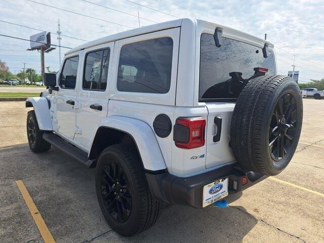Used 2023 Bright White Clearcoat Jeep Sahara image 3