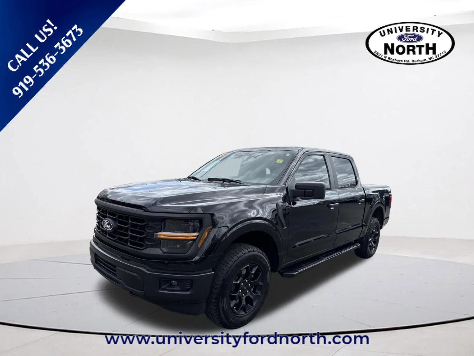 Used 2024 Agate Black Metallic Ford STX image 3
