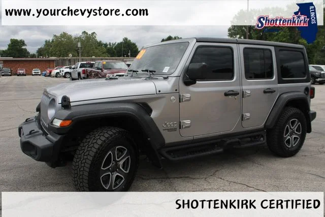Used 2020 Silver Jeep Unlimited Sport S image 2