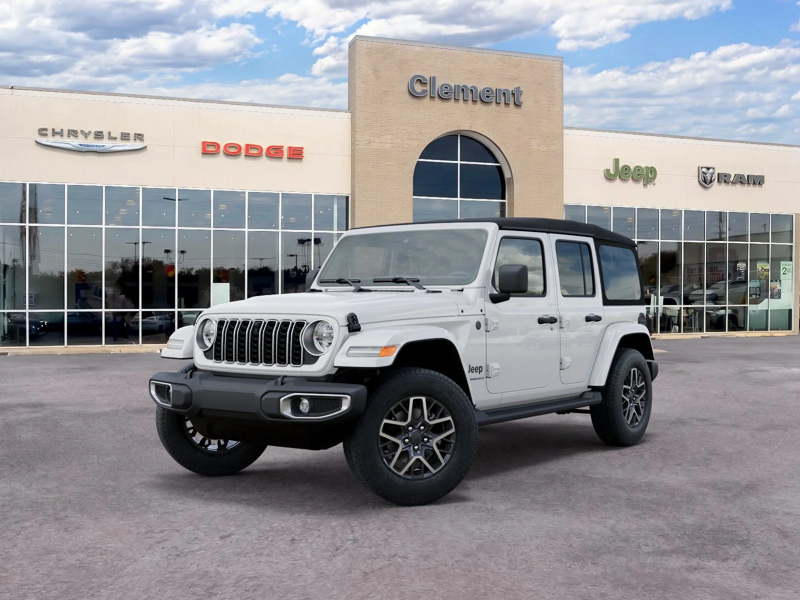 New 2026 Bright White Clear-Coat Exterior Paint Jeep Sahara image 30