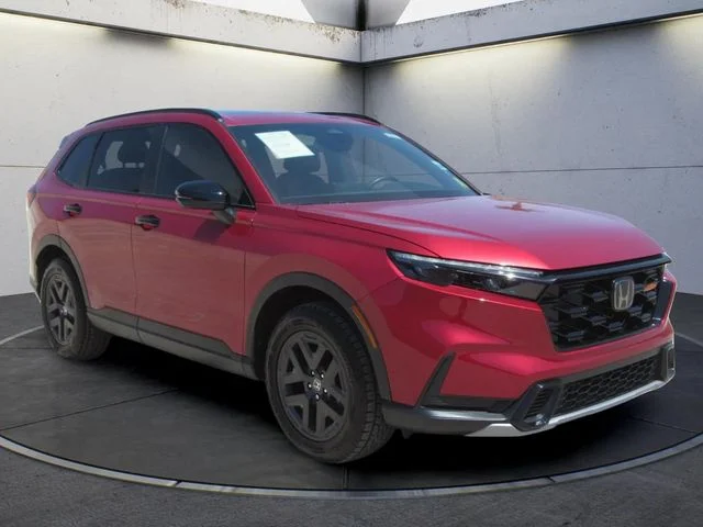 Certified Used 2026 Radiant Red Metallic Honda AWD TrailSport Hybrid image 2