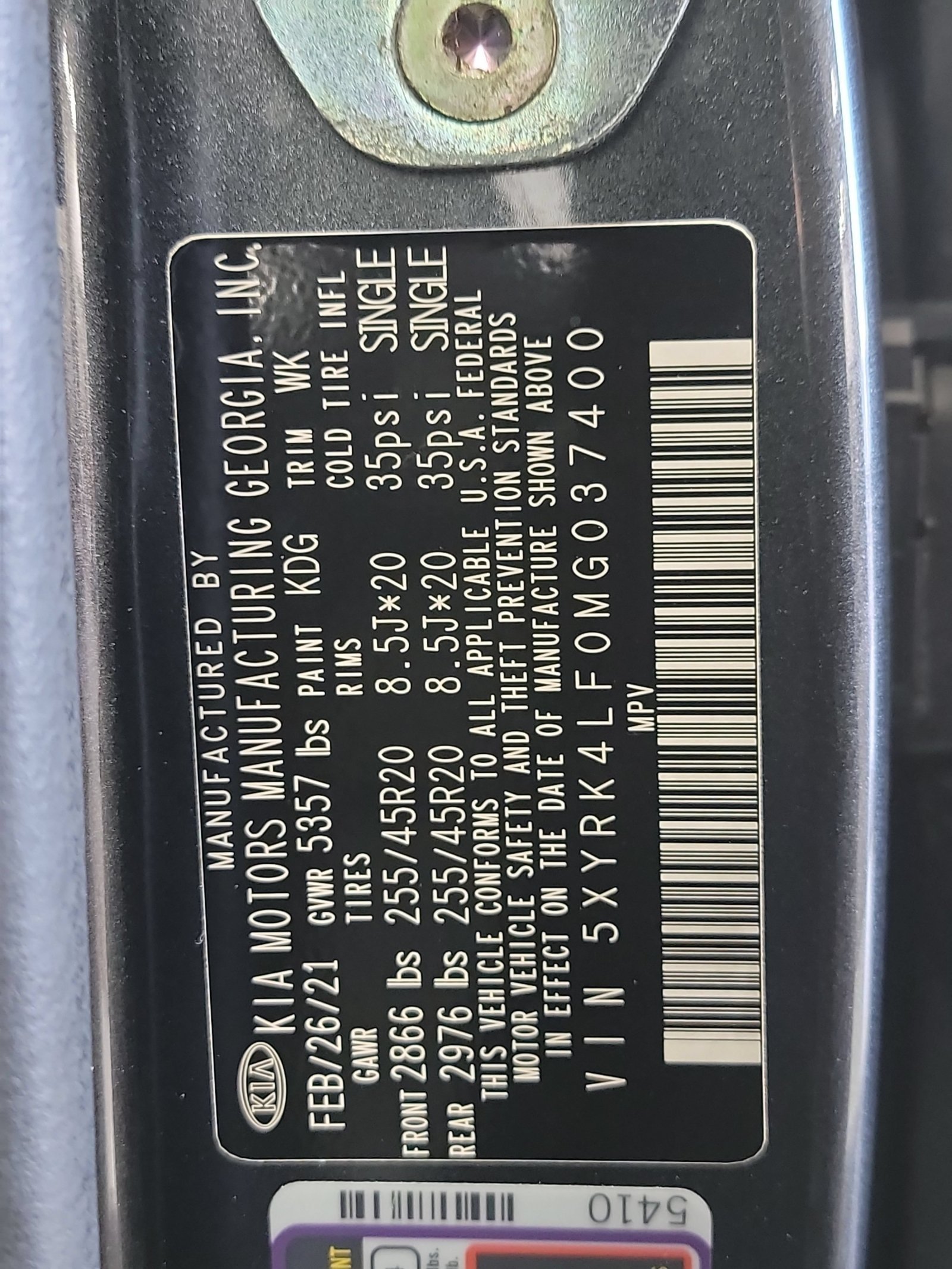 Used 2021 Gravity Grey Kia SX image 32