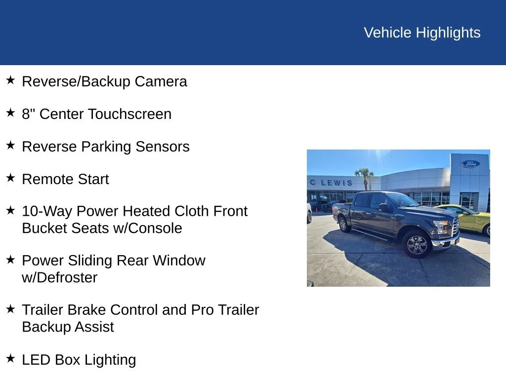 Used 2016 Magnetic Metallic Ford XLT image 2